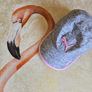 3/$25 Puma Hat Baseball Cap Adjustable One Size Fits All Heather Gray Pink